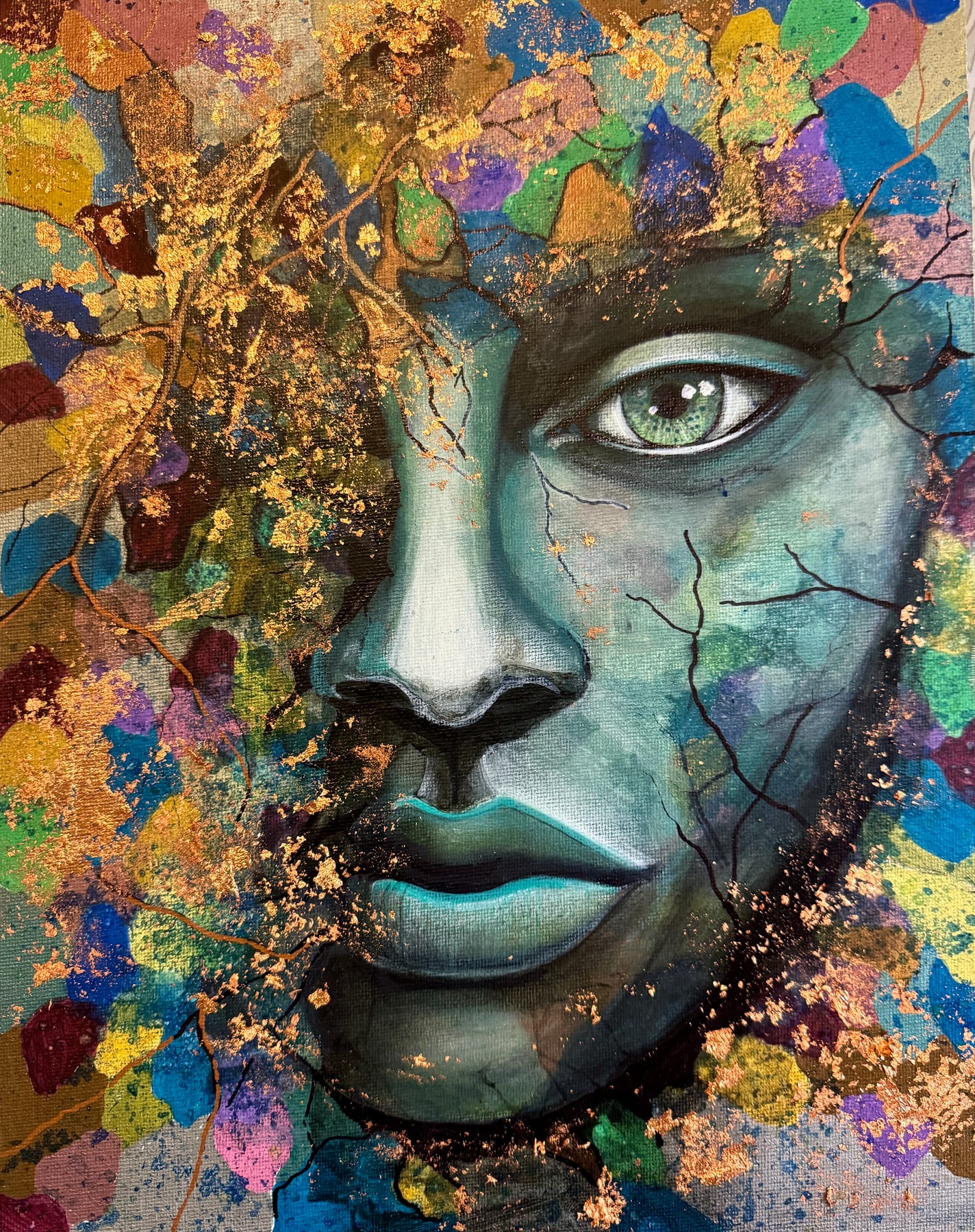 A studio piece representing Adrian Diaz's practice